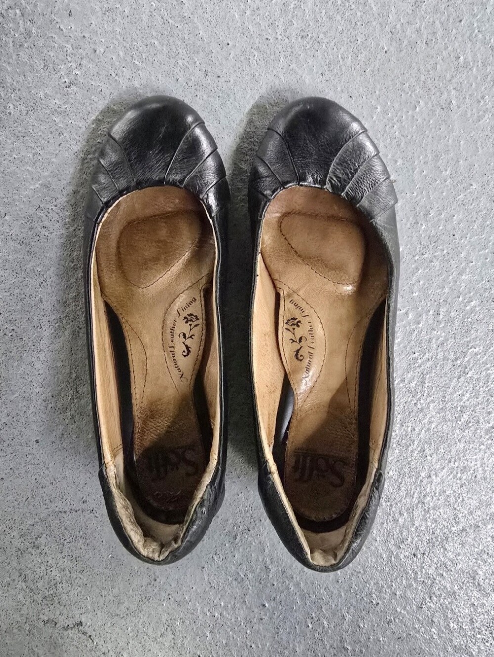 Sofft Black Leather Shoes Ballet Flats 7